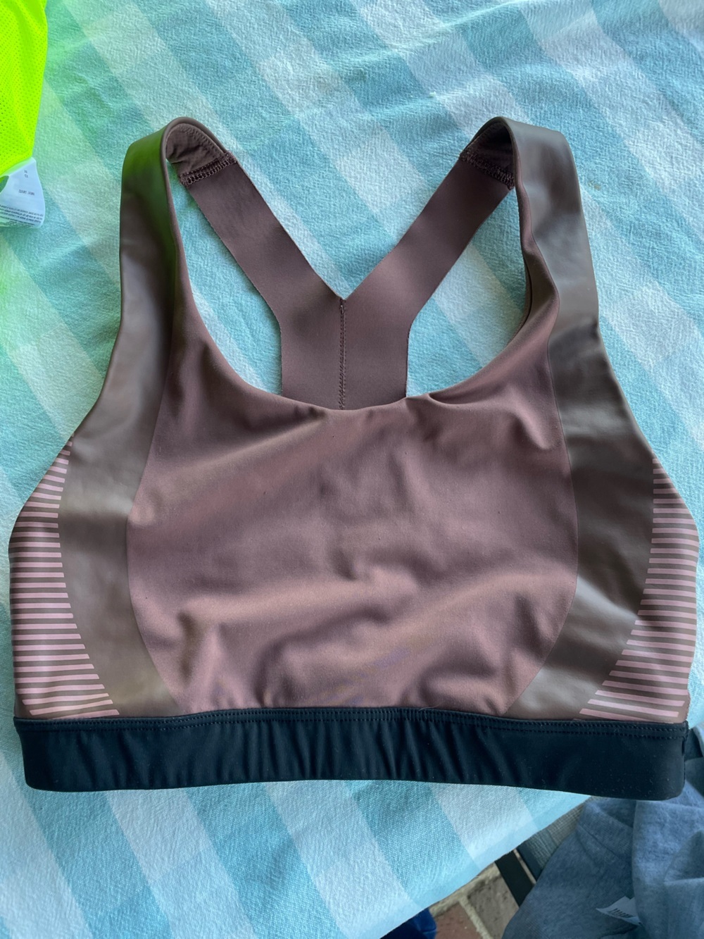 Allyson Felix Athleta Sports Bra Sz S High Impact Strappy Back Running Gym
